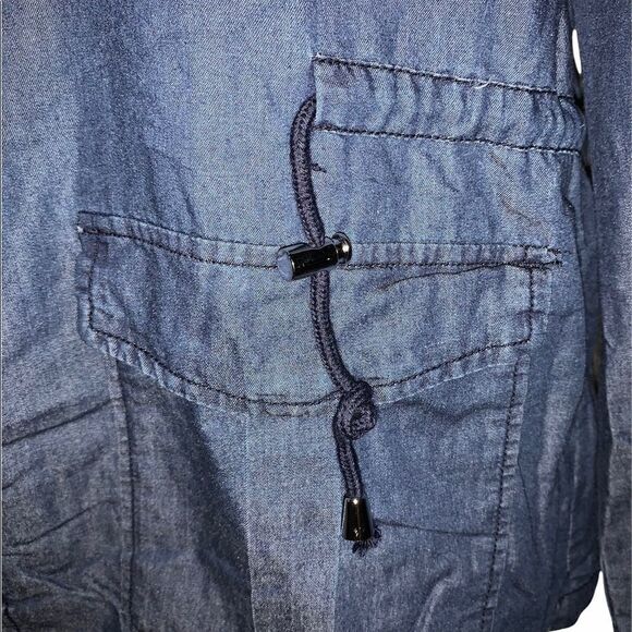 1 Sunset Lane Chambray Lightweight Jacket - Picture 4 of 6
